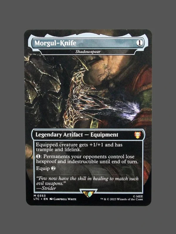 Morgul-Knife Holo MTG Proxy | Lord of the Rings: Tales of Middle-earth
