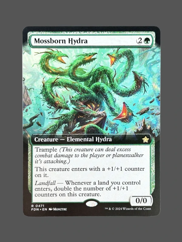 Mossborn Hydra Holo MTG Proxy | Frogs of the Hidden Stream