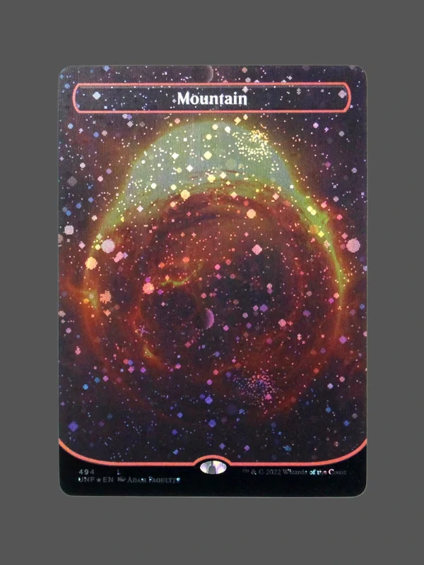 Mountain Galaxy Foil MTG Proxy | Unfinity