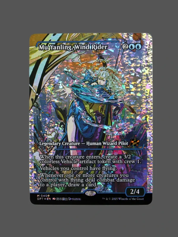 Mu Yanling, Wind Rider Fracture Foil MTG Proxy | DFT