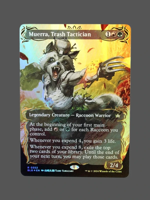 Muerra, Trash Tactician Raised Foil MTG Proxy | Bloomburrow