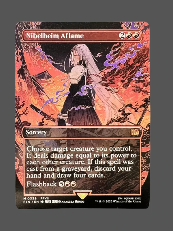 Nibelheim Aflame Holo MTG Proxy | Final Fantasy