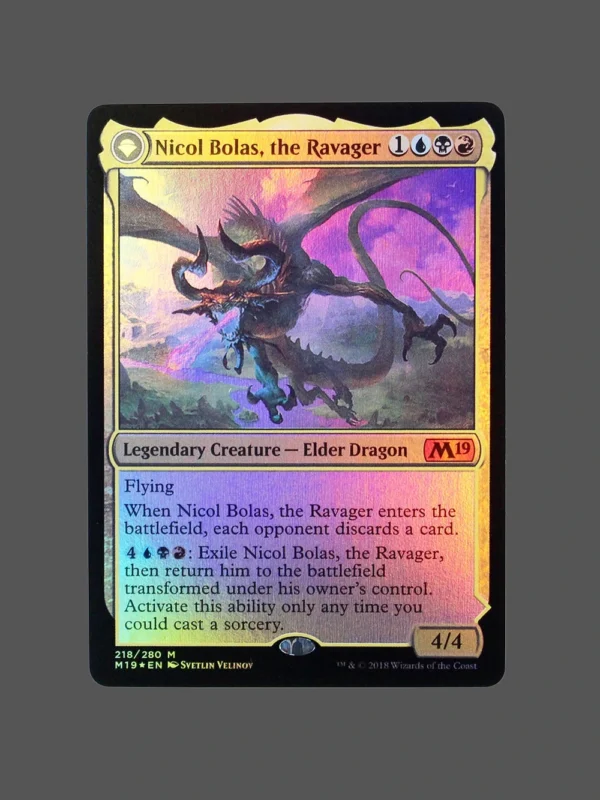 Nicol Bolas, the Ravager Foil MTG Proxy | Core Set 2019