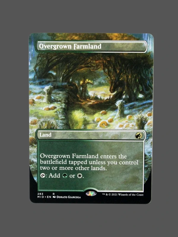 Overgrown Farmland Holo MTG Proxy | Midnight Hunt