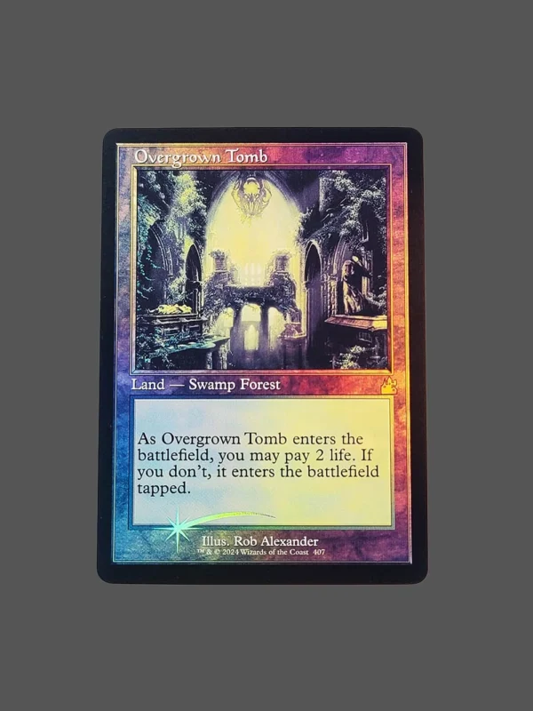 Overgrown Tomb Foil MTG Proxy | Ravnica Remastered