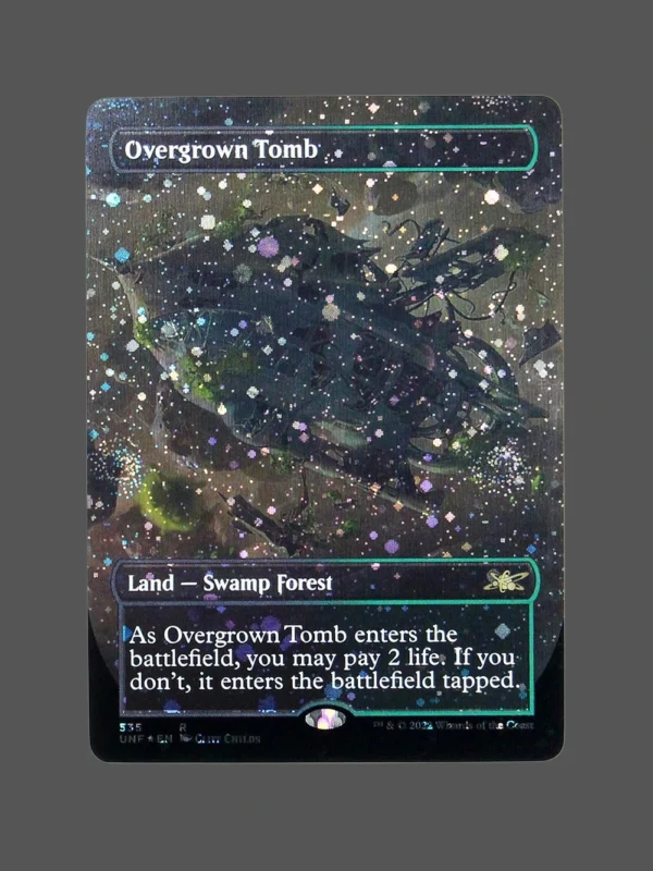 Overgrown Tomb Galaxy Foil MTG Proxy | Unfinity