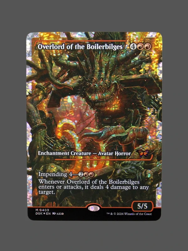 Overlord of the Boilerbilges Fracture Foil MTG Proxy | Duskmourn