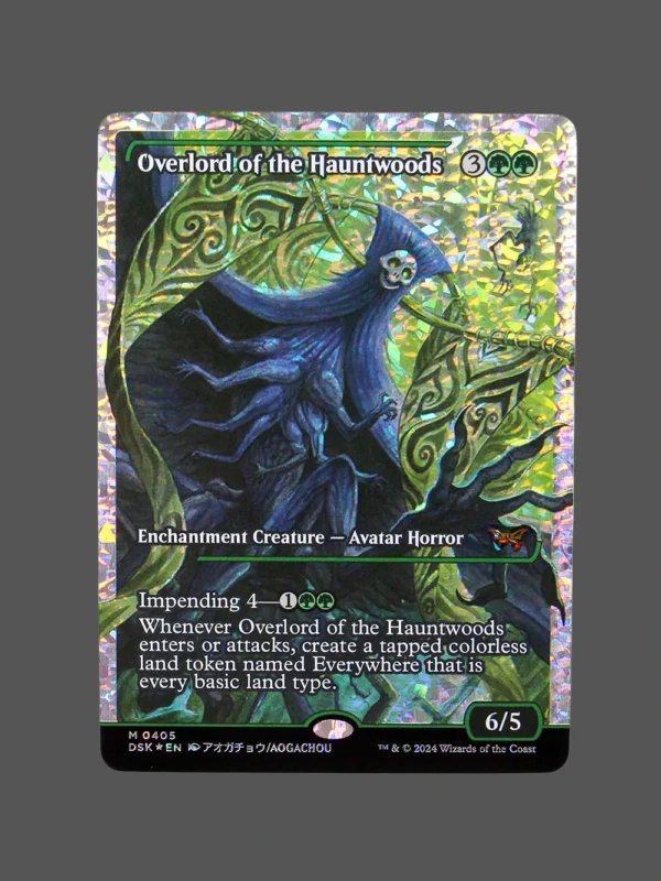 Overlord of the Hauntwoods Fracture Foil MTG Proxy | Dominaria United