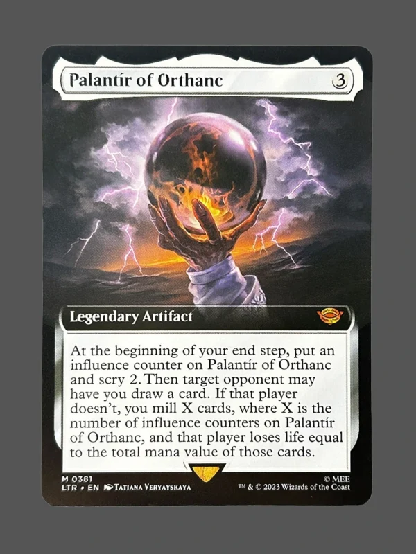 Palantir of Orthanc Holo MTG Proxy | Lord of the Rings