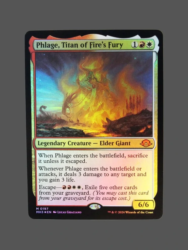 Phlage, Titan of Fire's Fury Foil MTG Proxy | March of the Machine