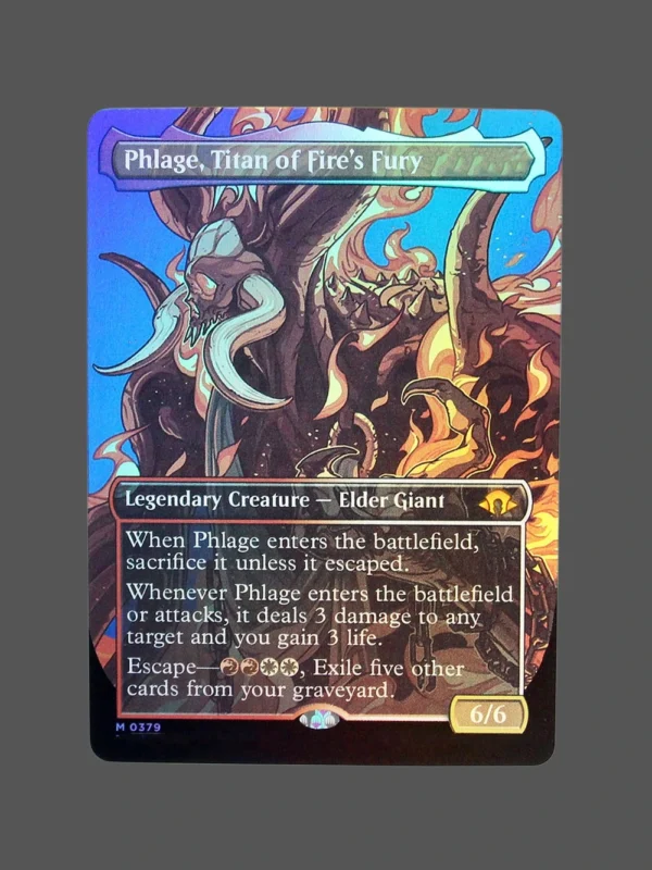 Phlage, Titan of Fire's Fury Foil MTG Proxy | Masters 25