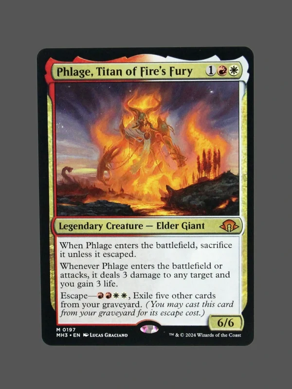Phlage, Titan of Fire's Fury Holo MTG Proxy | March of the Machine