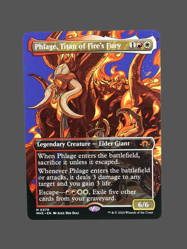 Phlage, Titan of Fire's Fury Holo MTG Proxy | March of the Machine