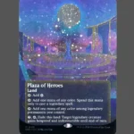 Plaza of Heroes Galaxy Foil MTG Proxy | The Lost Caverns of Ixalan