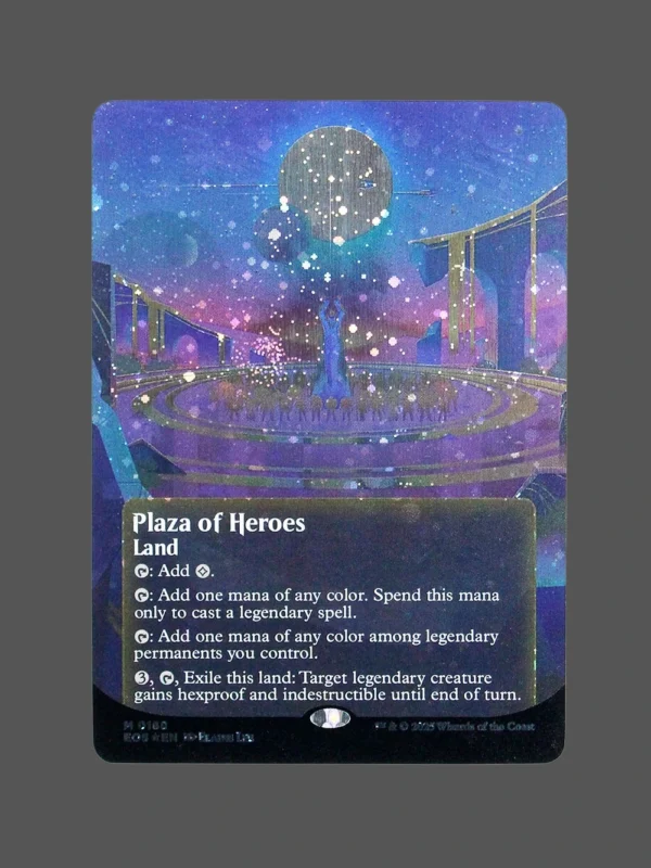 Plaza of Heroes Galaxy Foil MTG Proxy | The Lost Caverns of Ixalan