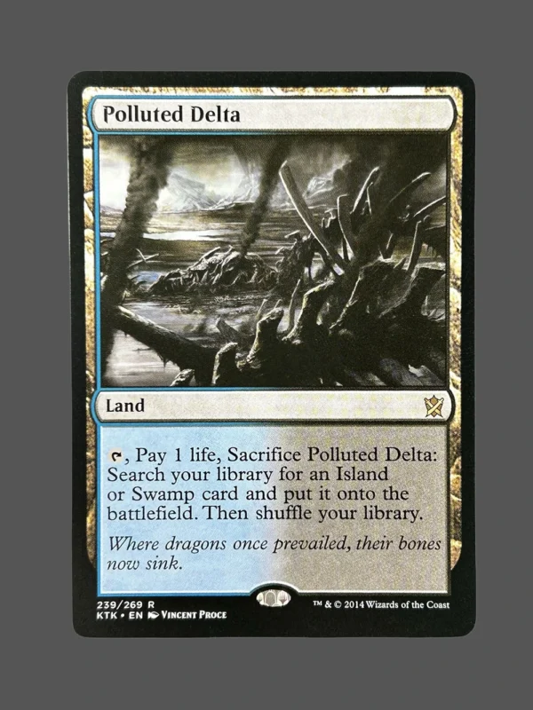 Polluted Delta Holo MTG Proxy | Khans of Tarkir