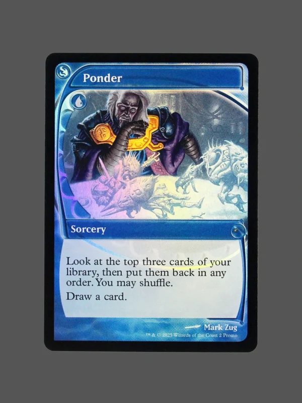 Ponder Foil MTG Proxy | 2 Promo
