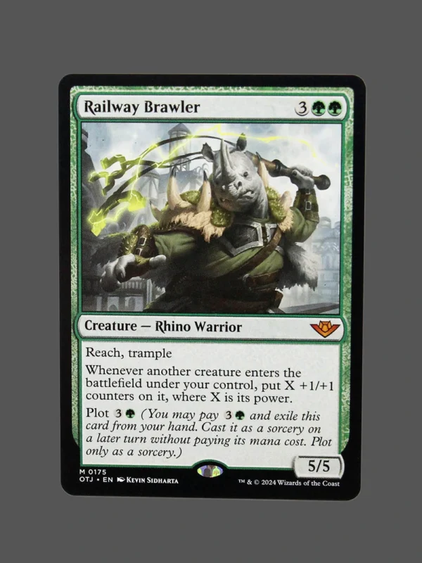 Railway Brawler Holo MTG Proxy | Outlaws of Thunder Junction