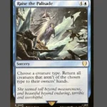 Raise the Palisade Holo MTG Proxy | Lord of the Rings