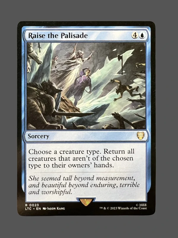 Raise the Palisade Holo MTG Proxy | Lord of the Rings