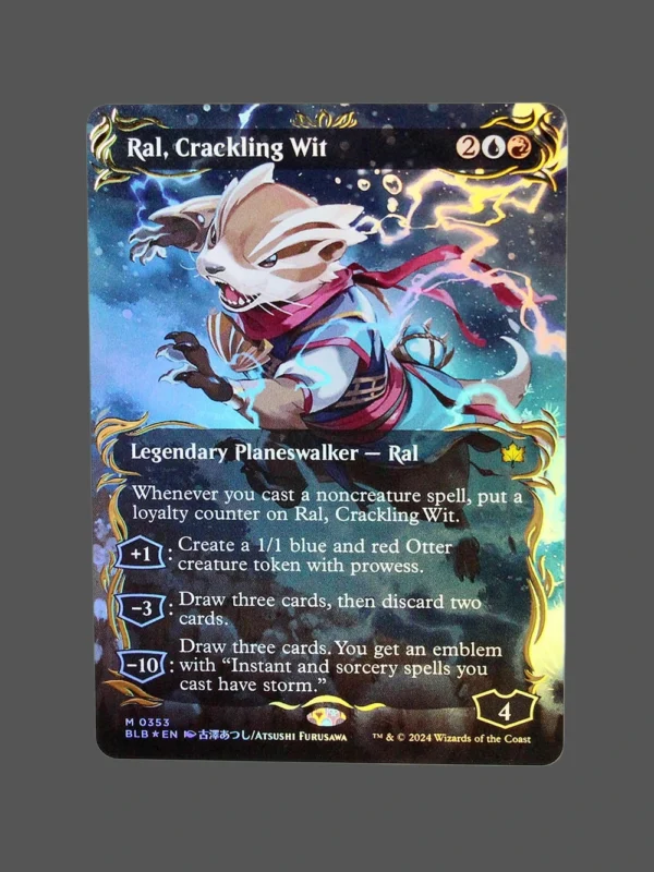 Ral, Crackling Wit Raised Foil MTG Proxy | Bloomburrow