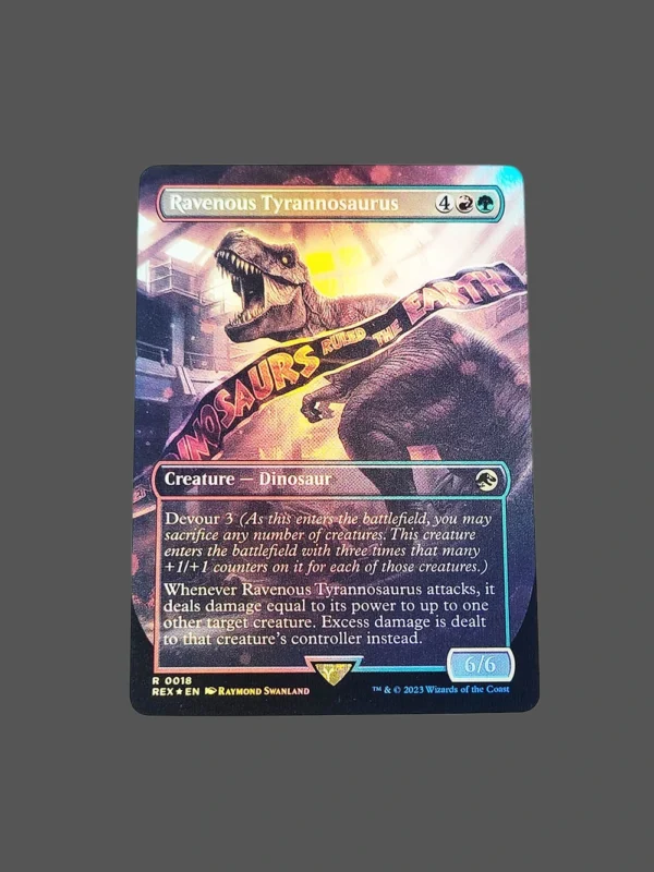 Ravenous Tyrannosaurus Foil MTG Proxy | Rivals of Ixalan