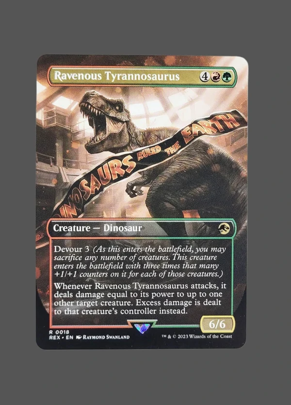 Ravenous Tyrannosaurus Holo MTG Proxy | Ravnica Allegiance