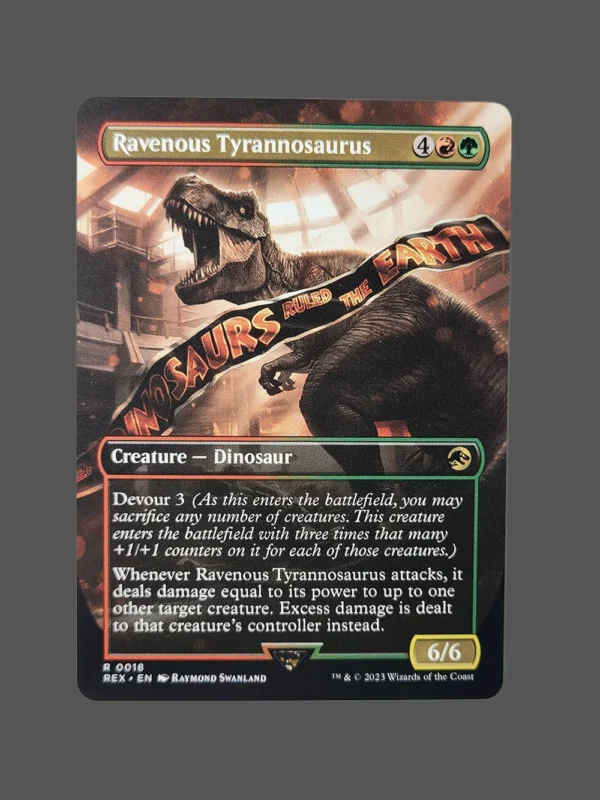 Ravenous Tyrannosaurus Holo MTG Proxy | Rivals of Ixalan
