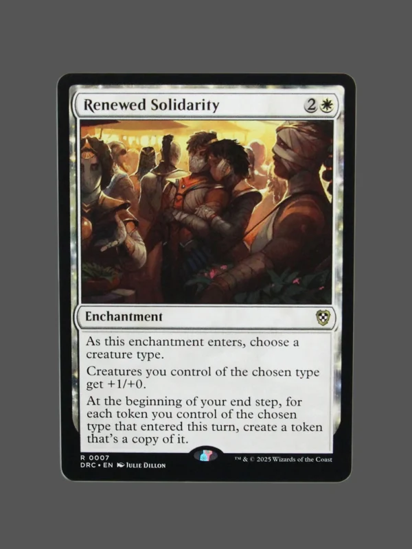 Renewed Solidarity Holo MTG Proxy | Duskmourn