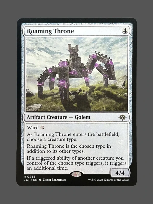 Roaming Throne Holo MTG Proxy | Lost City of the Ancients