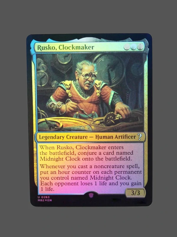 Rusko, Clockmaker Foil MTG Proxy | March of the Machine