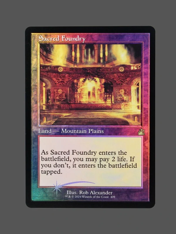 Sacred Foundry Foil MTG Proxy | Masters 25
