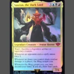 Sauron, the Dark Lord Foil MTG Proxy | Lords of Middle-earth