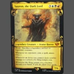 Sauron, the Dark Lord Holo MTG Proxy | Lord of the Rings
