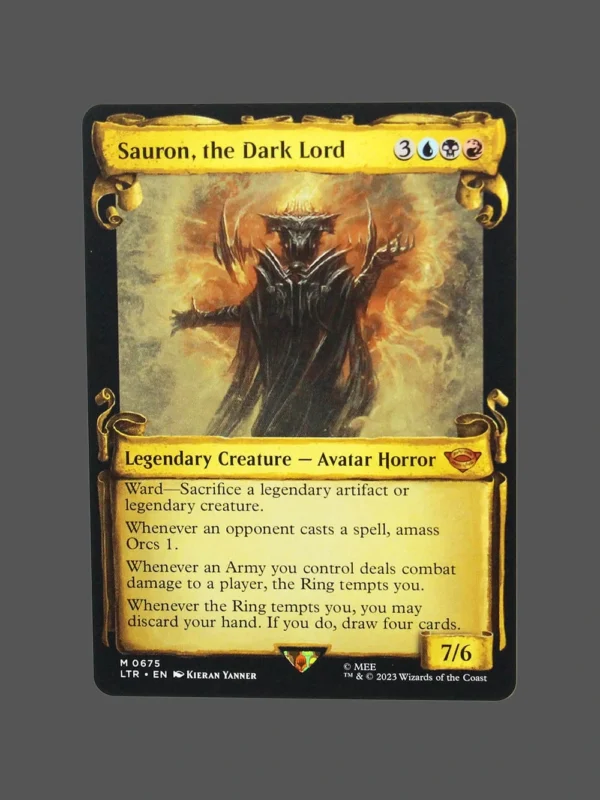 Sauron, the Dark Lord Holo MTG Proxy | Lord of the Rings