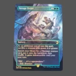 Savage Order Foil MTG Proxy | Dinosaur Escape