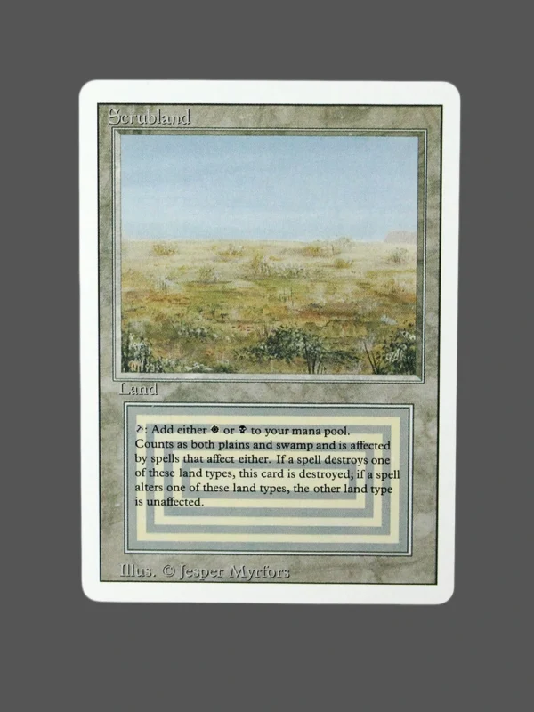 Scrubland Holo MTG Proxy | Third Edition