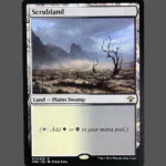 Scrubland Holo MTG Proxy | Visions