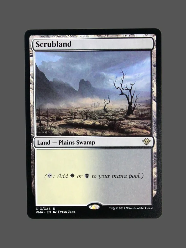 Scrubland Holo MTG Proxy | Visions