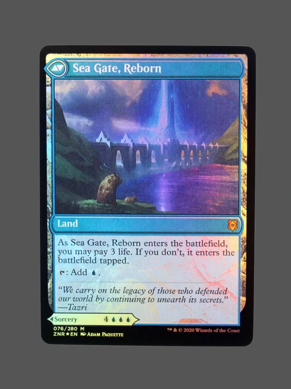 Sea Gate, Reborn Foil MTG Proxy | Zendikar Rising