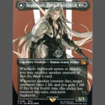 Sephiroth, Fabled Soldier Holo MTG Proxy | Final Fantasy