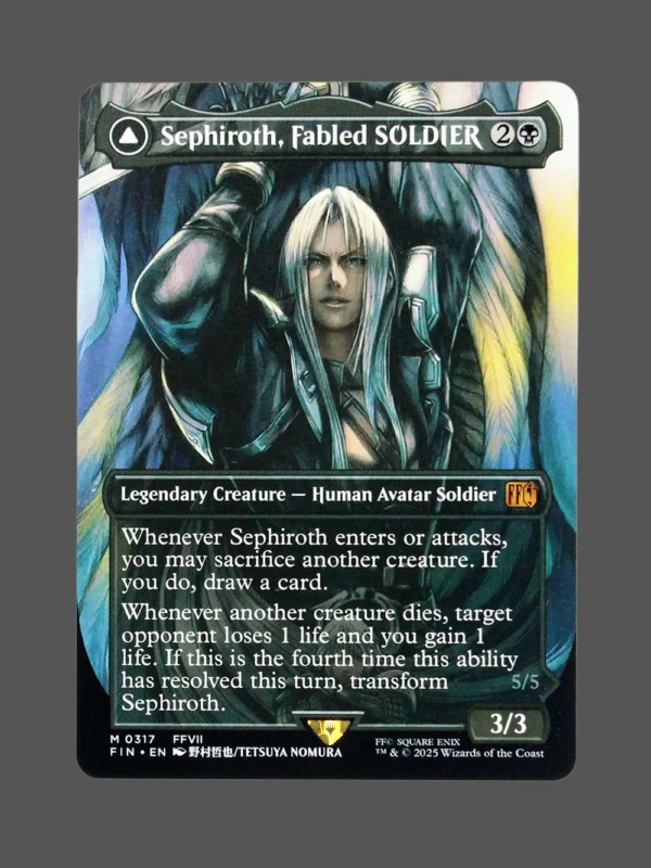 Sephiroth, Fabled Soldier Holo MTG Proxy | Final Fantasy