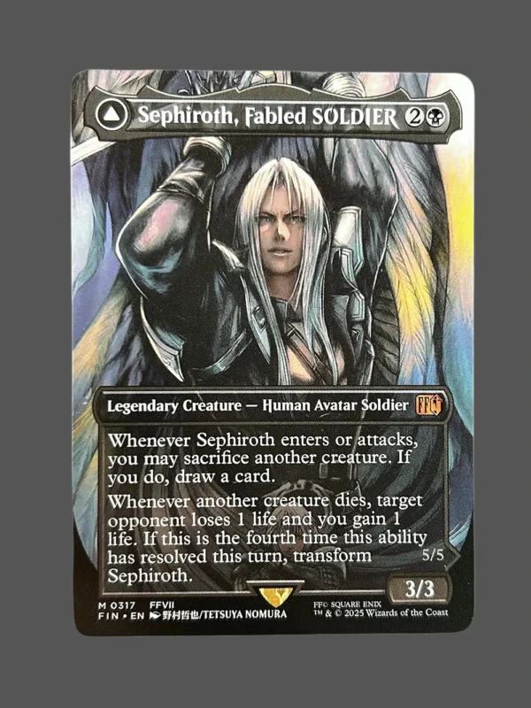 Sephiroth, Fabled SOLDIER Holo MTG Proxy | Final Fantasy