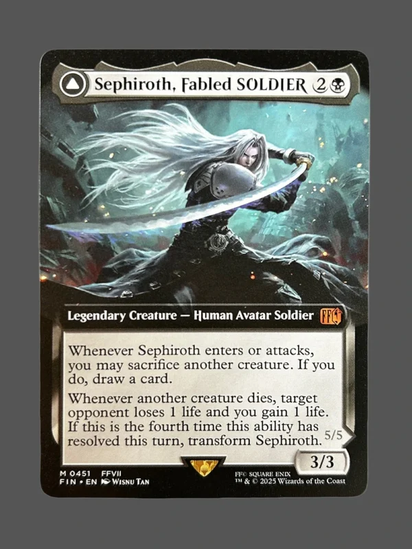 Sephiroth, Fabled SOLDIER Holo MTG Proxy | Final Fantasy