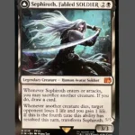 Sephiroth, Fabled SOLDIER Holo MTG Proxy | Final Fantasy