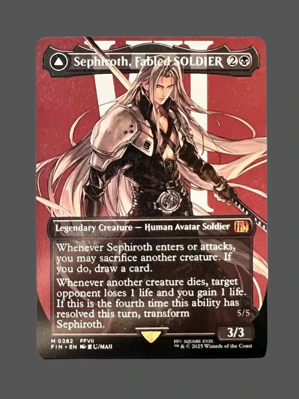 Sephiroth, Fabled SOLDIER Holo MTG Proxy | Final Fantasy