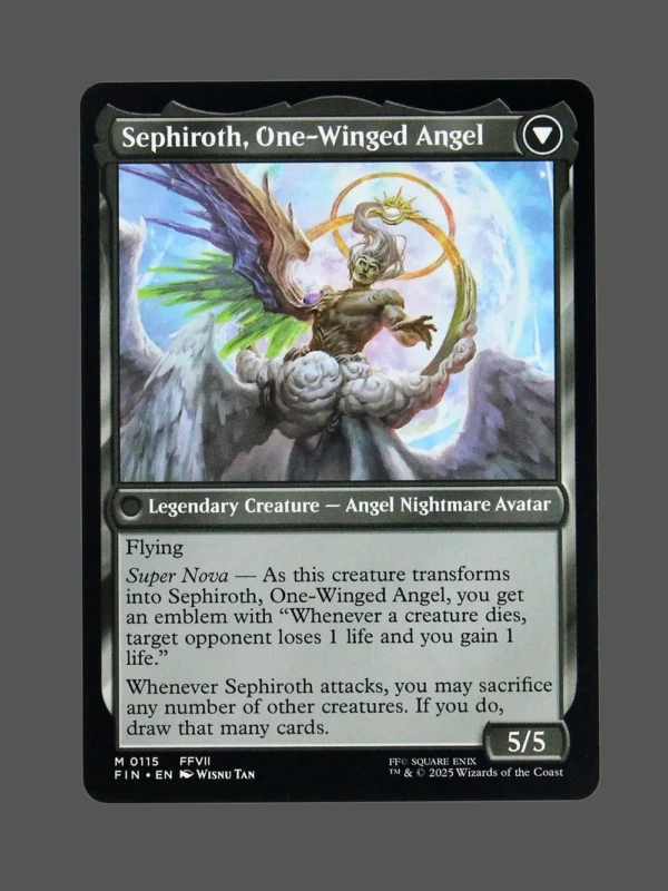 Sephiroth, One-Winged Angel Holo MTG Proxy | Final Fantasy