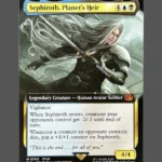 Sephiroth, Planet's Heir Holo MTG Proxy | Final Fantasy
