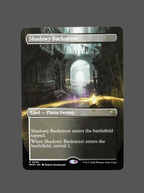 Shadowy Backstreet Holo MTG Proxy | March of the Machine