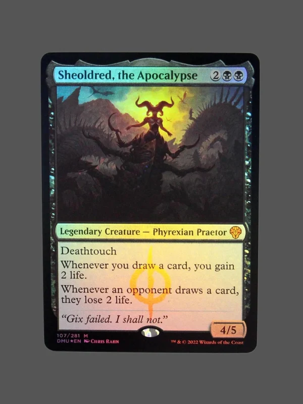 Sheoldred, the Apocalypse Foil MTG Proxy | Dominaria United
